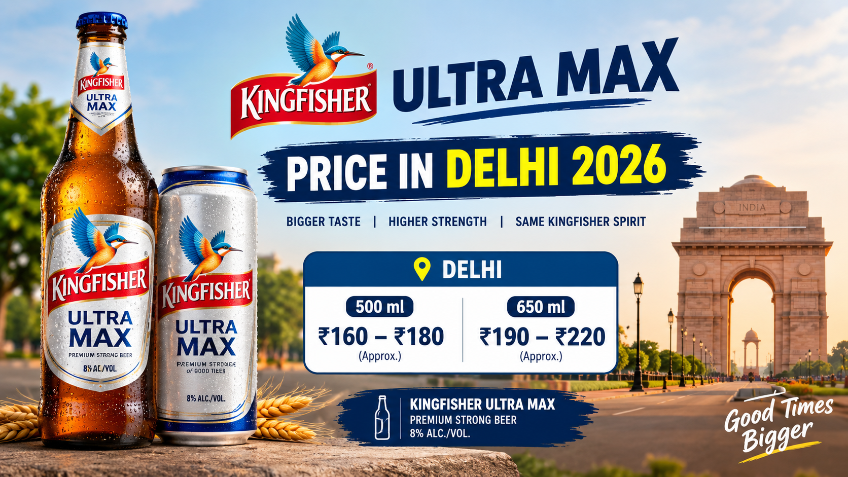 Kingfisher Ultra Max Price in Delhi 2026